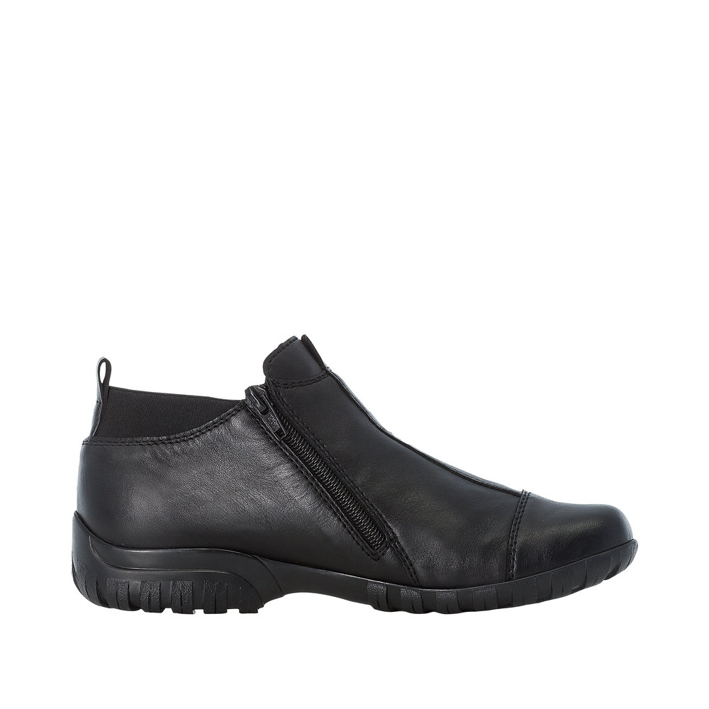 Rieker damestøvle i sort farve | God komfort |®Rieker-shop.dk