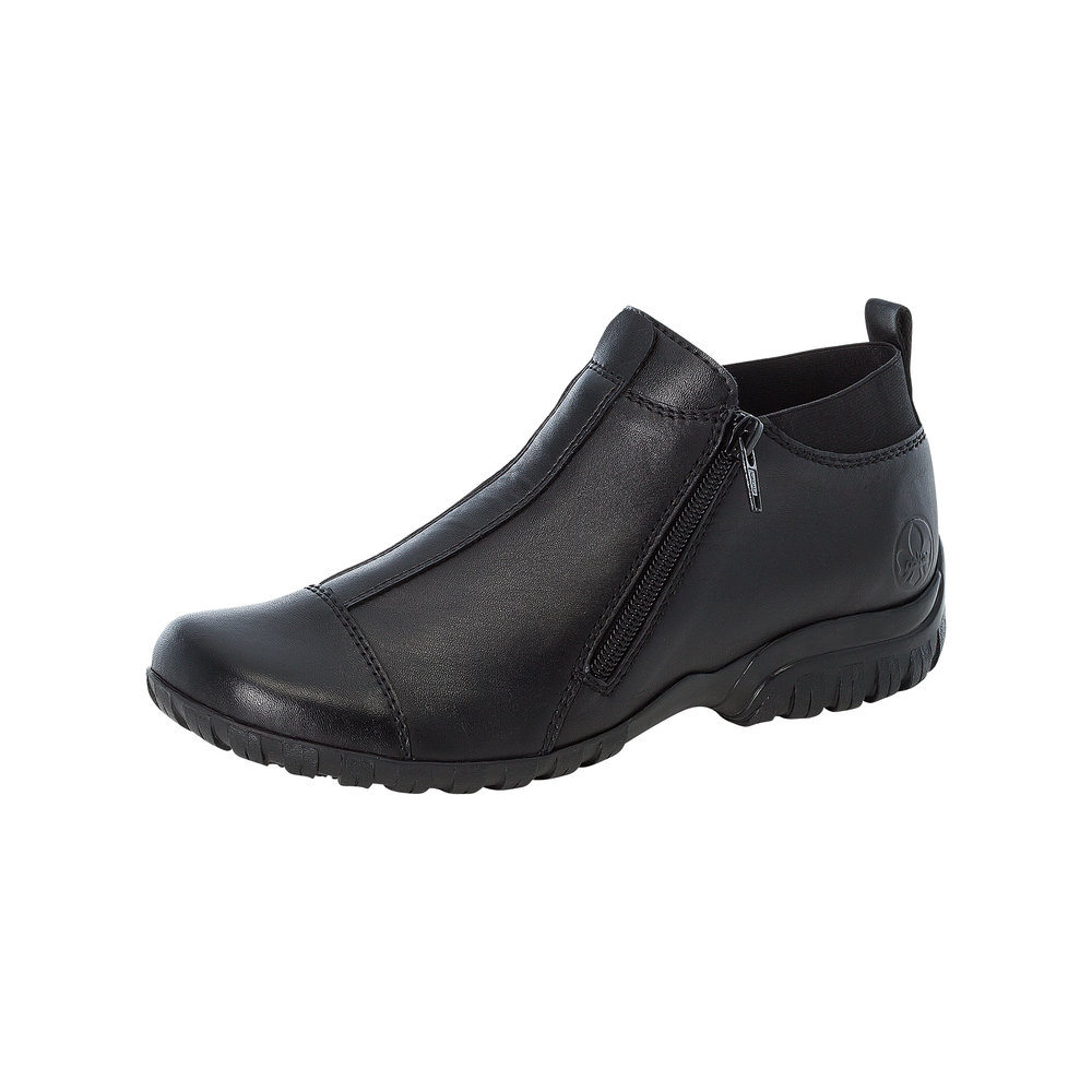 silhuet vagt Afbestille Rieker damestøvle i flot sort farve | God komfort |®Rieker-shop.dk