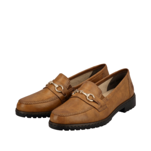 Rieker loafers i brun til dame 51860-24