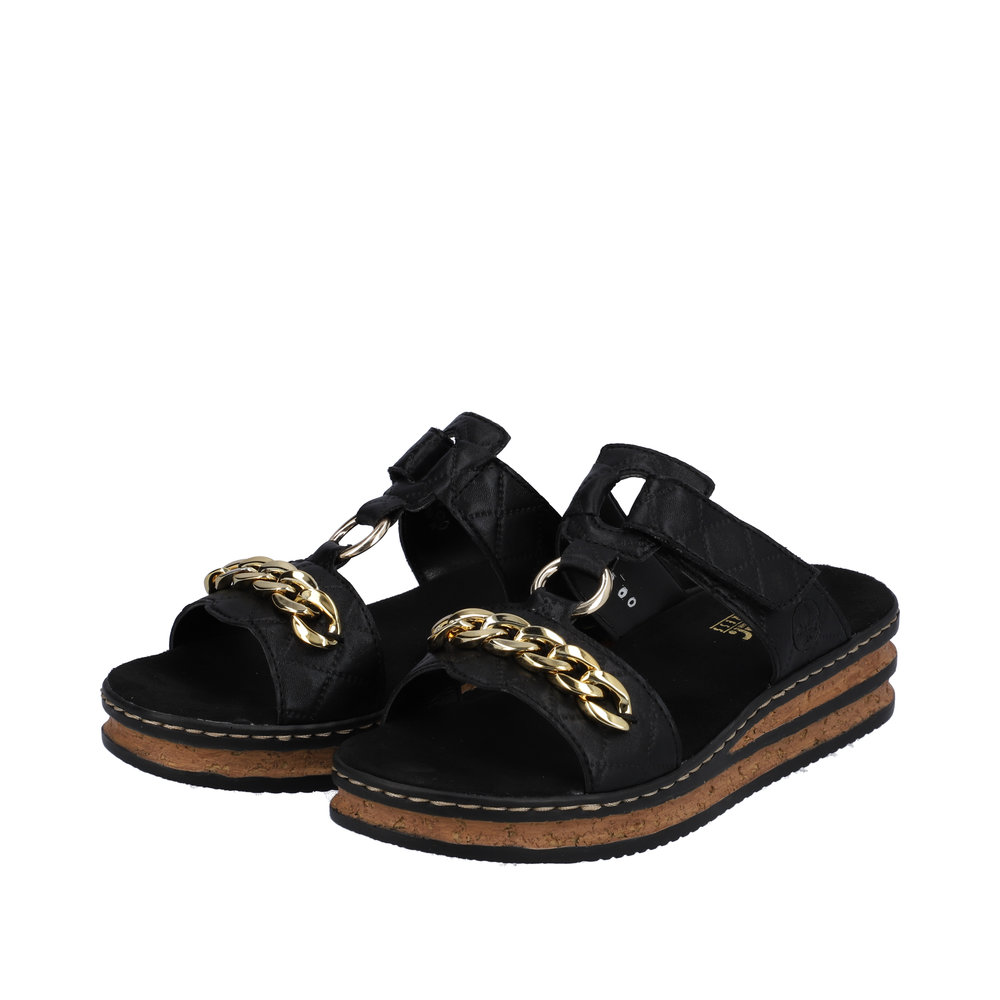 Rieker sandal i sort dame 62929-00 | Rieker-shop.dk