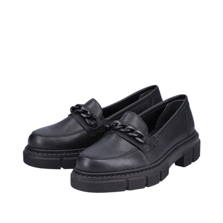 Rieker loafers til dame i sort | Model: M3861-01 | ®Rieker-shop.dk