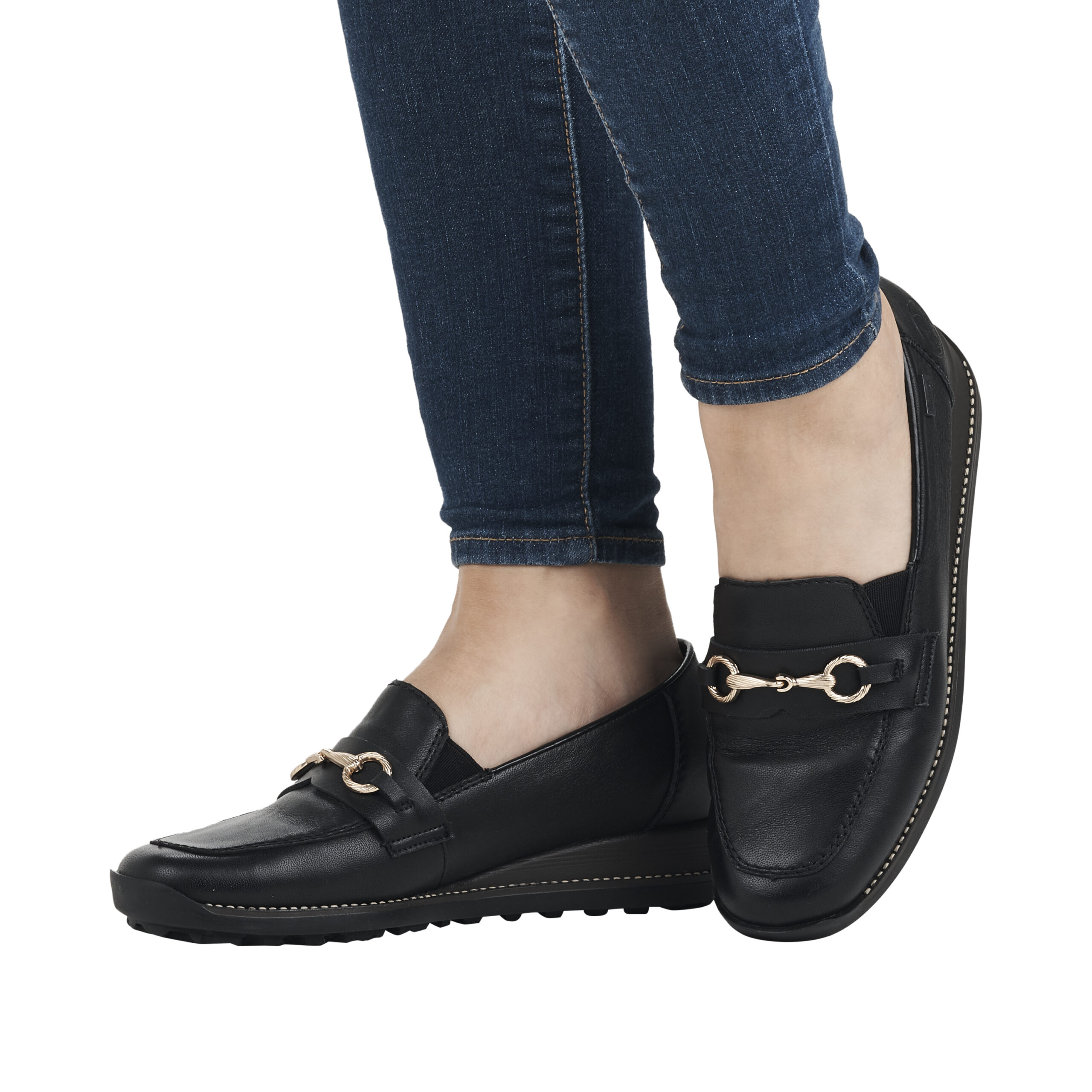 Rieker loafers til dame i sort Model: | ®Rieker-shop.dk