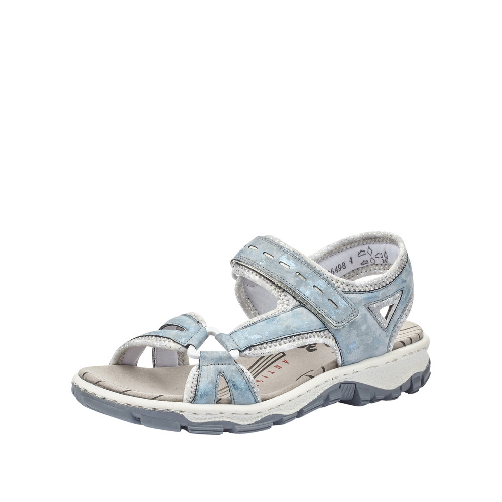 Rieker sandal dame lyseblå | Model: ®Rieker-shop.dk