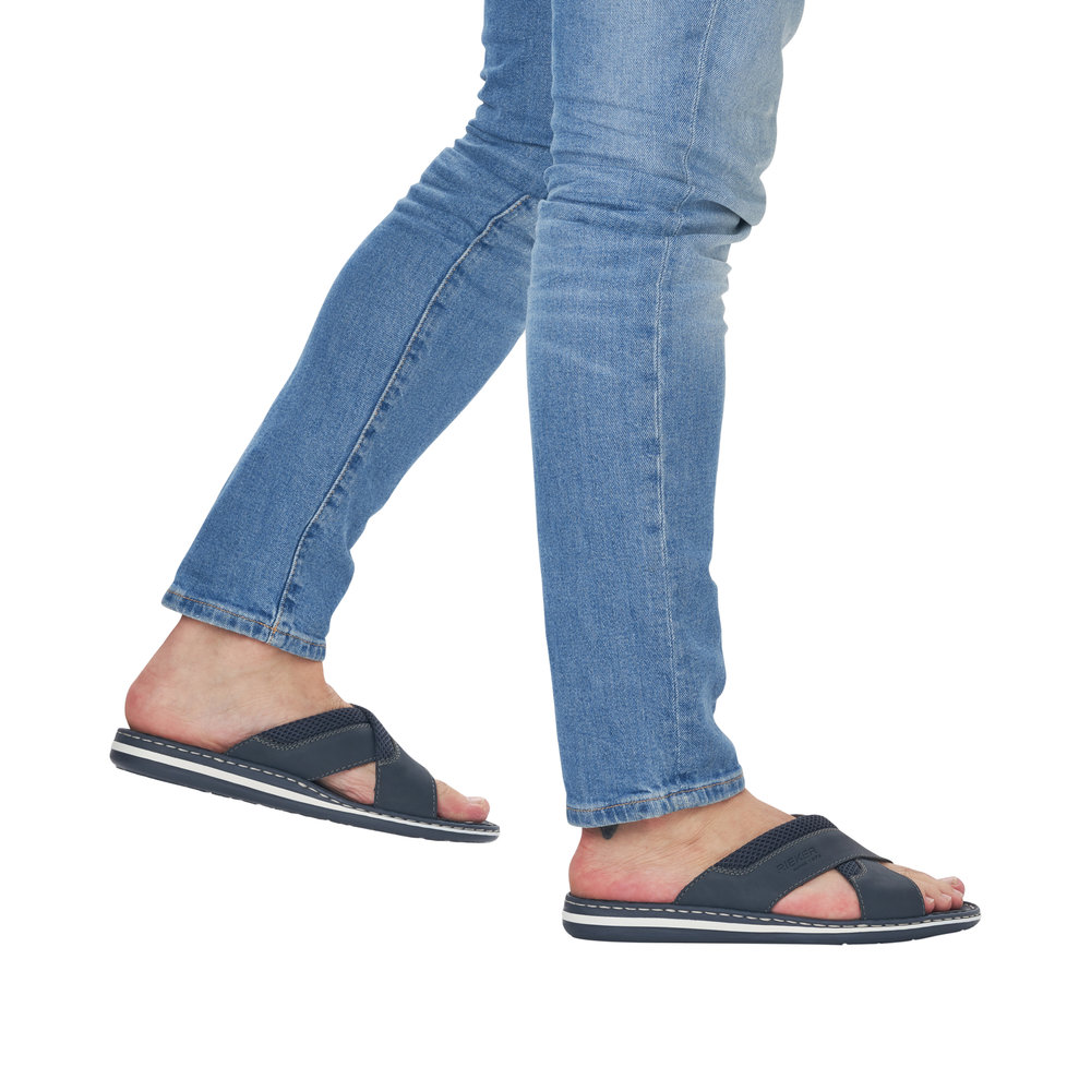Rieker sandal til herre blå | Model: 21090-14 | ®Rieker-shop.dk