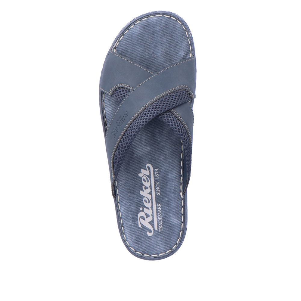 indhold Hick død Rieker sandal til herre i blå | Model: 21090-14 | ®Rieker-shop.dk