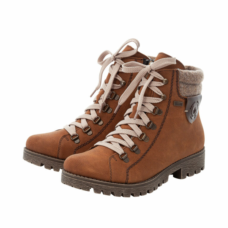 Rieker DAMES Enkellaarzen 785G5, Vrouwen Veterlaarsjes,waterafstotend, riekerTEX,laarzen,chukka boot,halve laarzen,Zwart (schwarz / 02),39 EU / 6 UK : Rieker