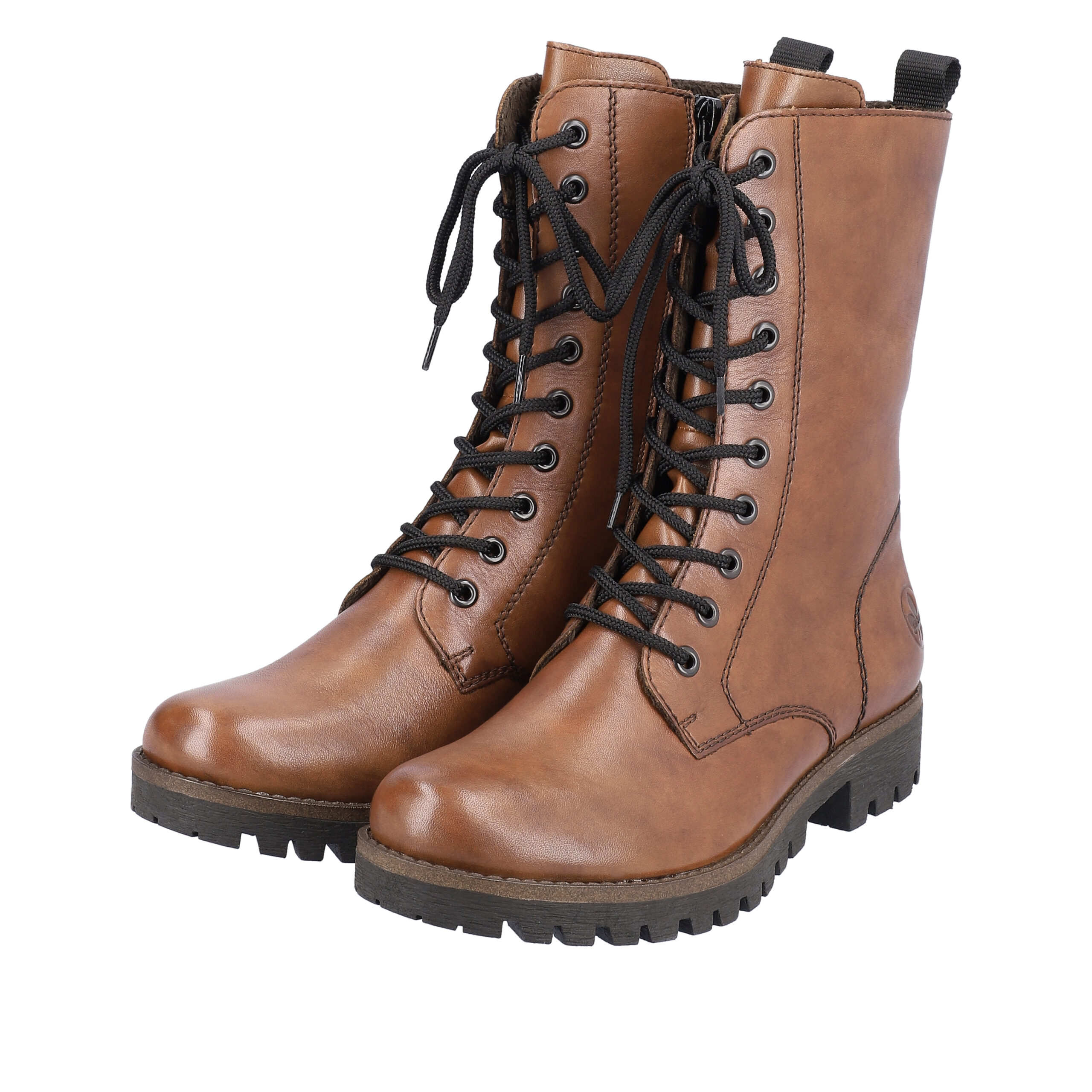 Rieker damestøvle flot brun farve Skind kvalitet |®Rieker-shop.dk