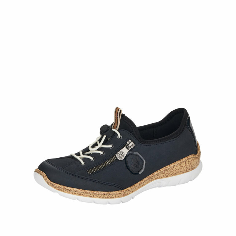 Rieker M0580 Sneakers voor dames, blauw, 36 EU