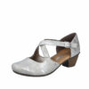 Rieker pumps til dame i sølv med spænde