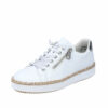 Rieker sneakers i hvid til dame med stødabsorberende såler