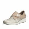 Rieker sneakers til dame i beige/sand med velcrolukning