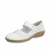 Rieker damesko i hvid med velcro