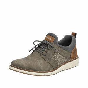 Rieker sko til herre i brun og grå med stødabsorberende såler