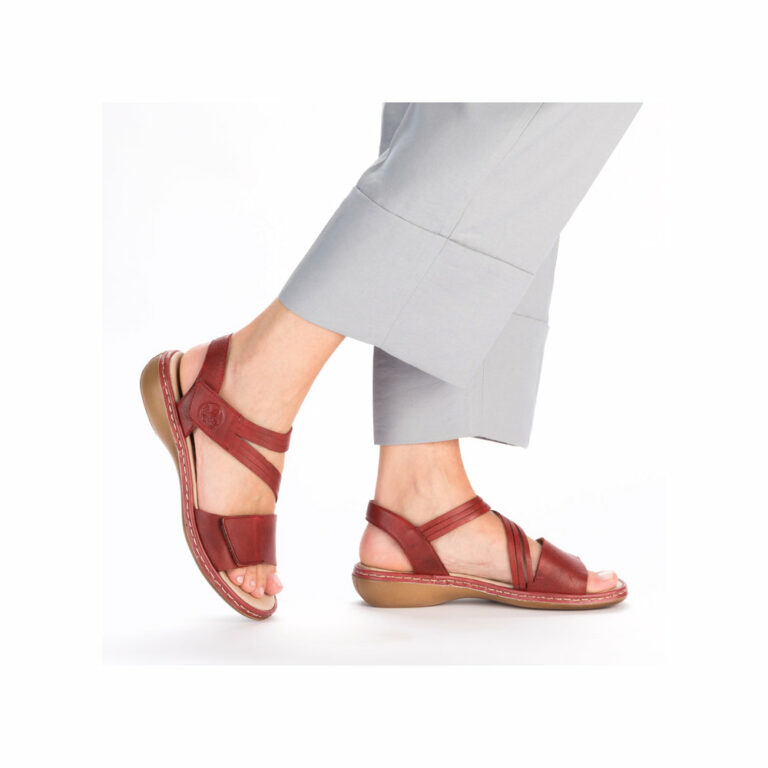 Rieker leren sandalen donkergroen