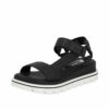 Rieker Revolution sandal til dame i sort med velcro