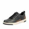 Rieker sneakers til herre i sort med skindoverdel og ekstra vidde (H)