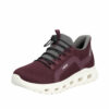 Rieker Ready 2 Go sneakers til dame i flot bordeaux farve med Memosoft såler