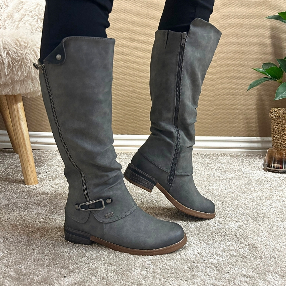 Rieker Lang Støvle Dame - Billede 2