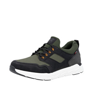 Rieker sneakers til herre i grøn med Rieker-tex og elastik bånd