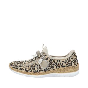 Rieker sneakers til dame i leopard