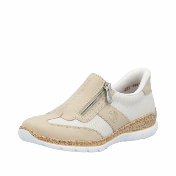 Rieker Ready 2 Go sneakers til dame i beige/sand