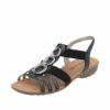 Remonte sandal til dame i grå og sort