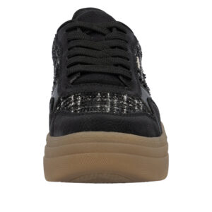 Baskets Basses Rieker M7600 Pour Femme - Semelle Ample Et Confortable - Cuir Synthétique - Talon 4,9 Cm - Lacets