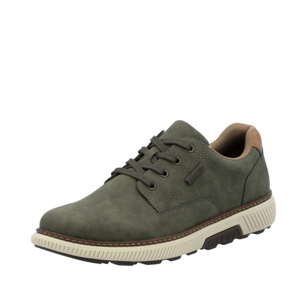 Rieker sneakers til herre i grøn med Rieker-Tex og udtagelig indersål samt ekstra bredde H