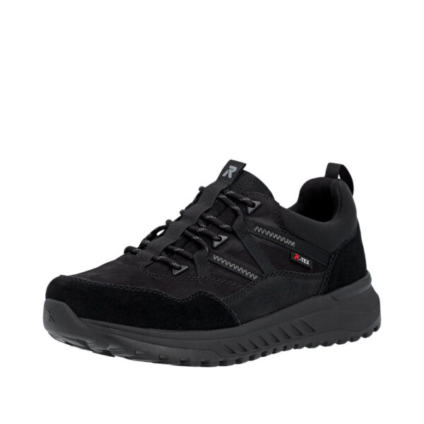 Rieker sneakers til herre i sort med Rieker-Tex og en udtagelig Rieker-Soft sål samt elastik