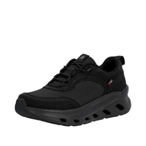 Rieker Sneakers til herre i sort med elastik og Rieker-Tex samt udtagelig Rieker-soft sål