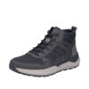 Rieker støvle til herre i sort med Rieker-Tex og udtagelig sål samt varm foring og ekstra bredde (H)