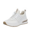 Rieker sneakers til dame i hvid med udtagelig sål og ekstra bredde H