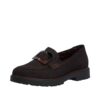 Rieker loafers til dame i brun med flotte detaljer og Rieker Antistress.