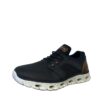 Rieker sneakers til herre i blå med elastiske snørre og Rieker Soft sål.