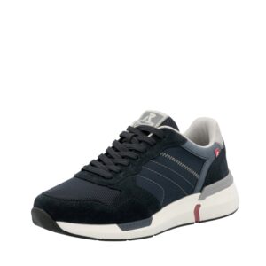 Rieker sneakers til herre i mørkeblå med udtagelig sål og ekstra bredde G