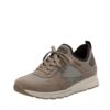 Rieker sneakers til herre i brun med ruskindsdetaljer og udtagelig sål samt stødabsorbering