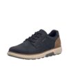 Rieker sneakers til herre i sort med ekstra bredde H og Rieker-Tex samt udtagelig sål